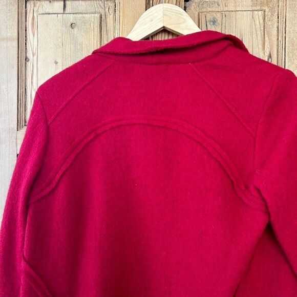 CAbi Medium Red Boiled Wool Cardigan - Picture 10 of 12